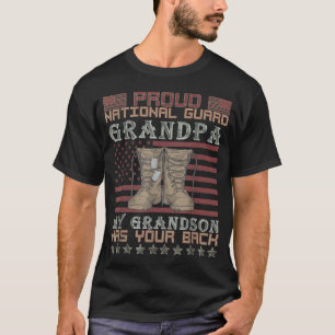 My Grandson Has Your Back Proud National Guard T-Shirt