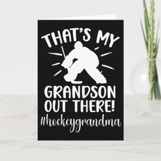 My Grandson Hockey Grandma Ice Hockey Player Grand Card