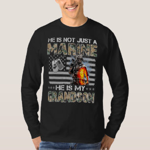 My Grandson Is A Marine Proud Grandma Proud Grandp T-Shirt