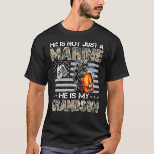 My Grandson Is A Marine Proud Grandma Proud Grandp T-Shirt