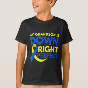 My Grandson Is Down Right Perfect Down Syndrome Aw T-Shirt