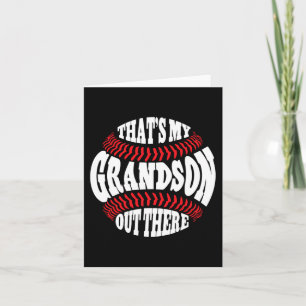 My Grandson Out There Baseball Grandma Mothers Day Card