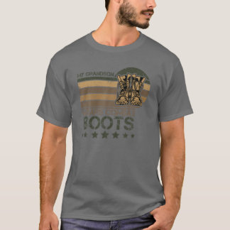 My Grandson Wears Combat Boots Proud Military Retr T-Shirt