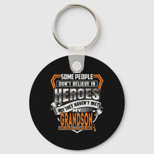 My Grandson's Fight is My Fight Leukaemia Awarenes Key Ring