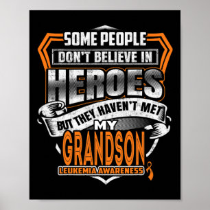My Grandson's Fight Is My Fight Leukaemia Awarenes Poster