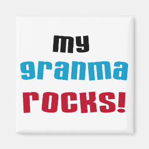 My Granma Rocks T shirts and Gifts Magnet