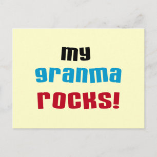 My Granma Rocks T shirts and Gifts Postcard