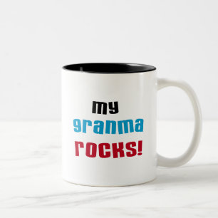 My Granma Rocks T shirts and Gifts Two-Tone Coffee Mug