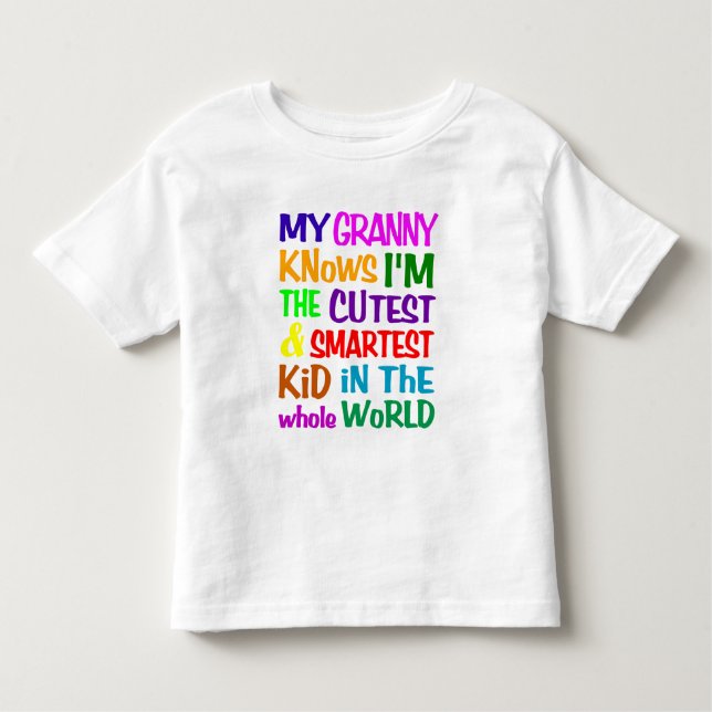 My Granny Knows shirt - choose style (Front)