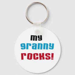 My Granny Rocks T shirts and Gifts Key Ring
