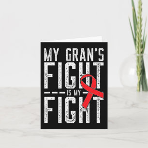 My Gran's Fight is My Fight Blood Cancer Awareness Card