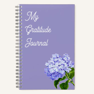 My Gratitude Journal   Hydrangea Spiral Notebook