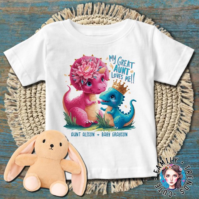My Great Aunt Loves Me Baby T-Shirt (Creator Uploaded)