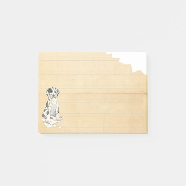 My Great Dane Ate my Homework Post-it Notes (Front)