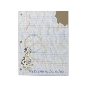 My Great Dane Ate My Lesson Plan Notepad