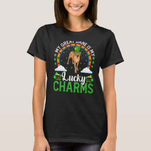 My Great Dane Is My Lucky Charms St Patrick's Day T-Shirt
