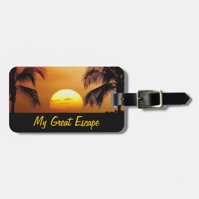 My Great Escape Luggage Tag (Front Horizontal)