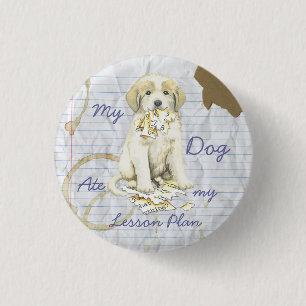 My Great Pyrenees Ate My Lesson Plan 3 Cm Round Badge