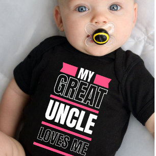 My Great Uncle Loves Me Baby Bodysuit