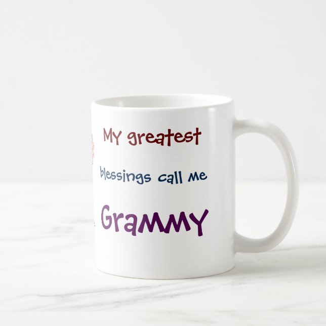My Greatest Blessings Call Me Grammy Coffee Mug (Right)
