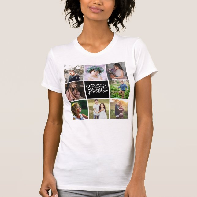 My Greatest Blessings Call Me Grandma Photo T-Shirt (Front)