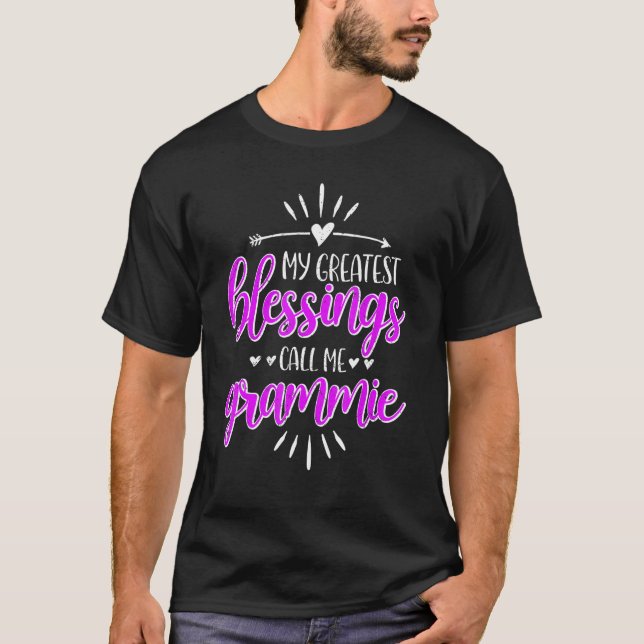 My Greatest Blessings Call Me Memaw Grammie T-Shirt (Front)