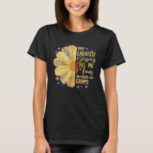 My Greatest Blessings Call Me Mum And Grams Cute M T-Shirt