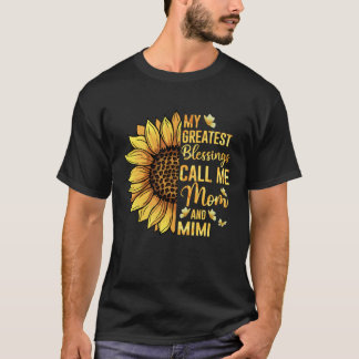 My Greatest Blessings Call Me Mum And Mimi Cute Mo T-Shirt