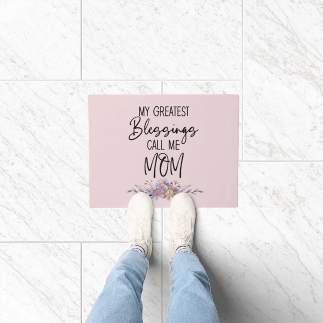 My Greatest Blessings Call Me Mum Doormat (Indoor)