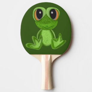 My Green Frog Friend Ping Pong Paddle