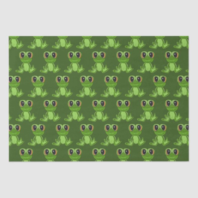 My Green Frog Friend Tissue Paper (Front)