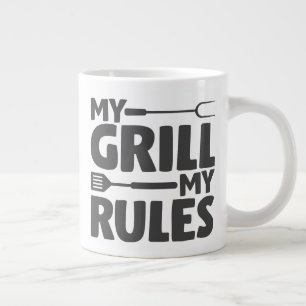 My Grill My Rules Large Coffee Mug