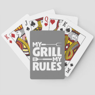 My Grill My Rules Playing Cards