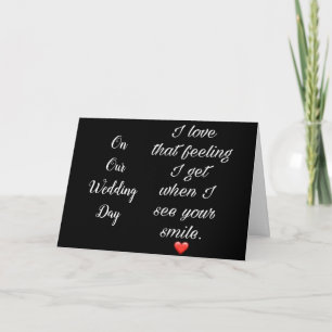 **MY GROOM ON OUR WEDDING DAY** FOREVER LOVE CARD