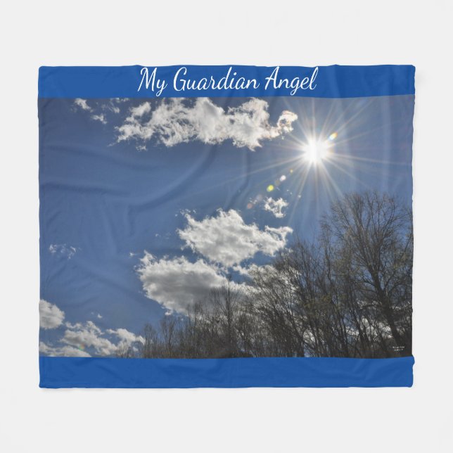 My Guardian Angel -Fleece Blanket (Front (Horizontal))