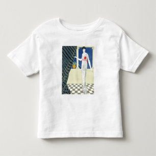 My Guests have not Arrived, illustration of a woma Toddler T-Shirt
