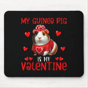 My Guinea Pig Is My Valentine Hearts Matching Rode Mouse Pad