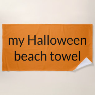 my Halloween beach towel