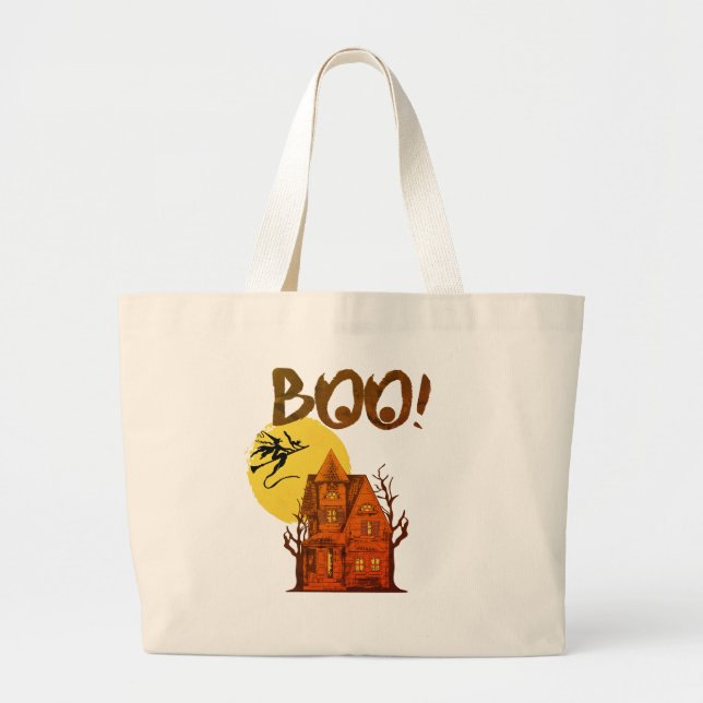 My halloween  large tote bag (Front)