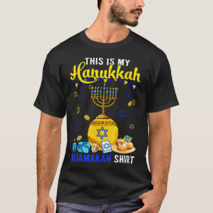 My Hanukkah Pajama Shirt Softball Player Jewish Me
