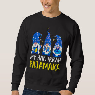My Hanukkah Pajamakah  Chanukah Pajamas PJs Sweatshirt