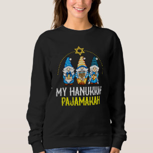 My Hanukkah Pajamakah  Chanukah Pajamas PJs Women  Sweatshirt