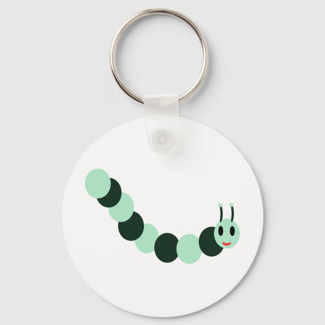 My Happy Caterpillar Key Ring (Front)