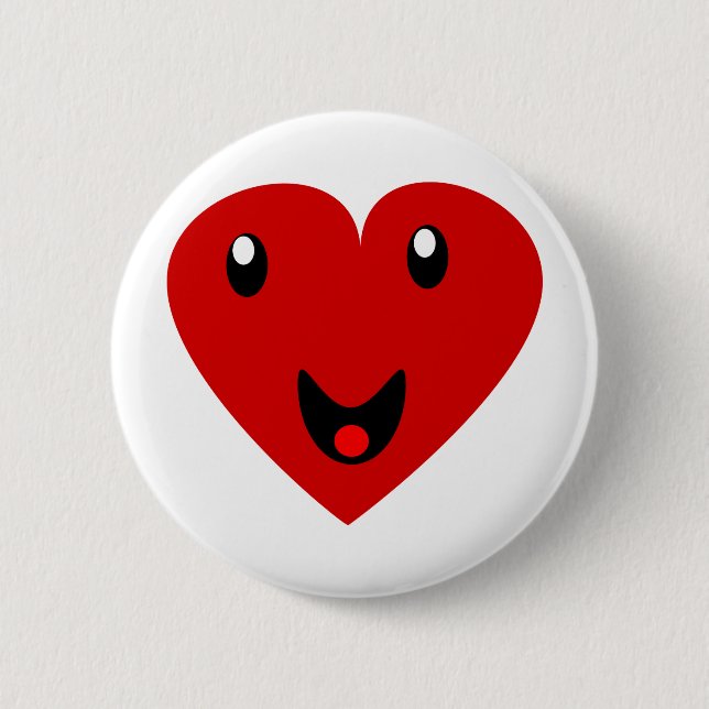 My Happy Heart 6 Cm Round Badge (Front)