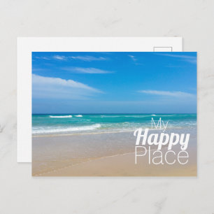 My Happy Place Blue Ocean Postcard