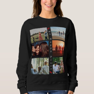 My Happy Place Customisable Family Photo 6 Picture Sweatshirt