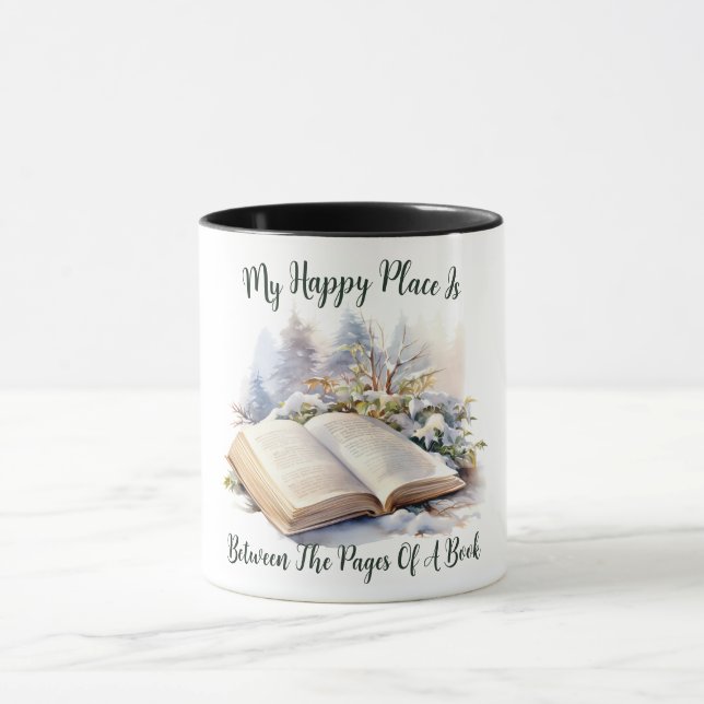 My Happy Place Is Between The Pages Of A Book Mug (Center)