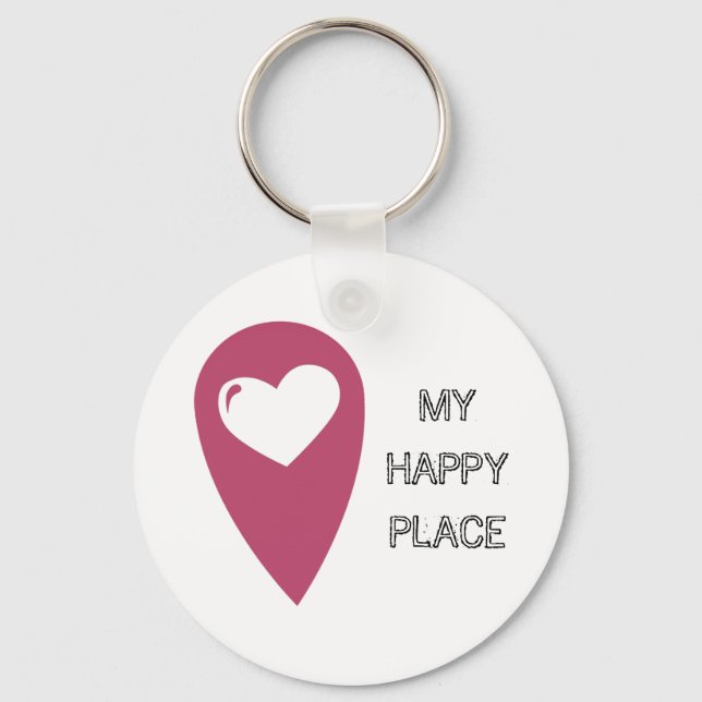 My happy place key ring (Front)