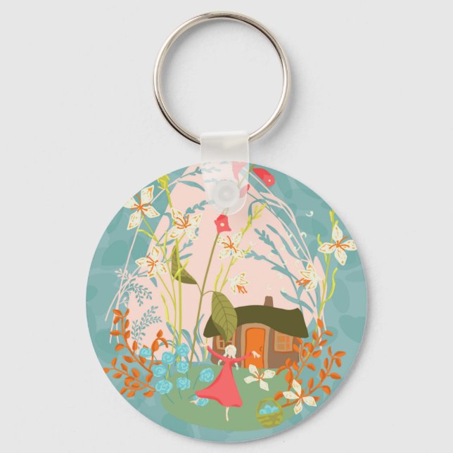 My Happy Place   Key Ring (Front)