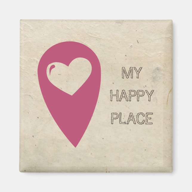 My happy place magnet (Front)